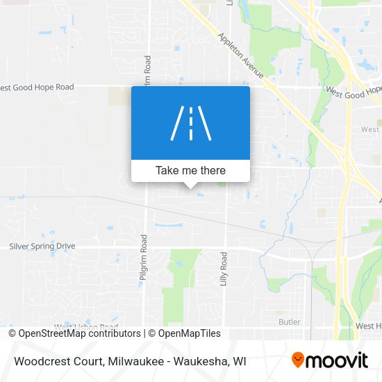 Woodcrest Court map
