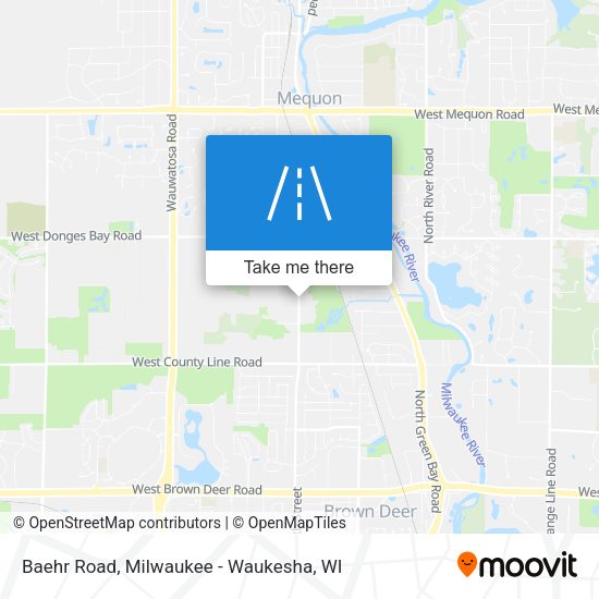 Mapa de Baehr Road