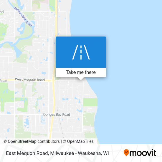 East Mequon Road map