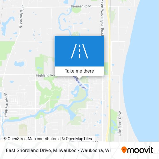 East Shoreland Drive map