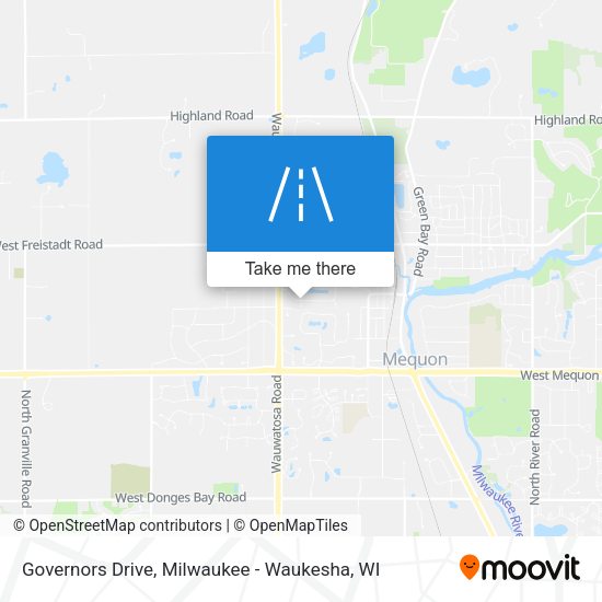 Governors Drive map