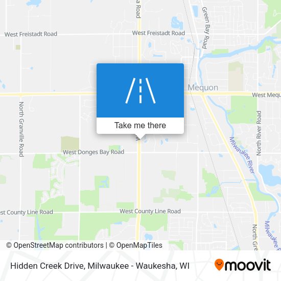 Hidden Creek Drive map