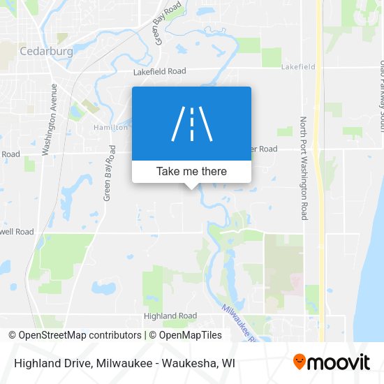Highland Drive map