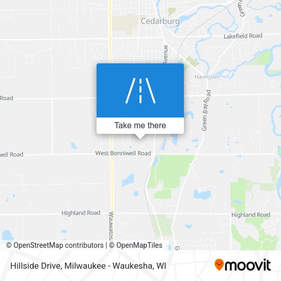 Hillside Drive map