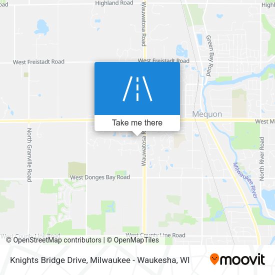 Knights Bridge Drive map
