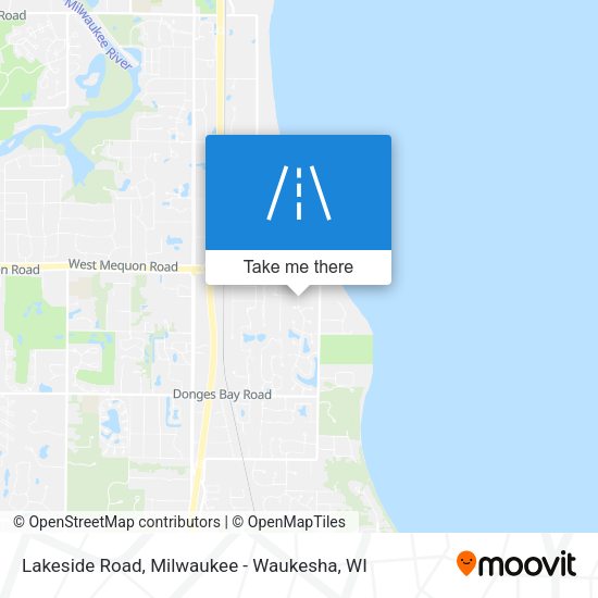 Mapa de Lakeside Road