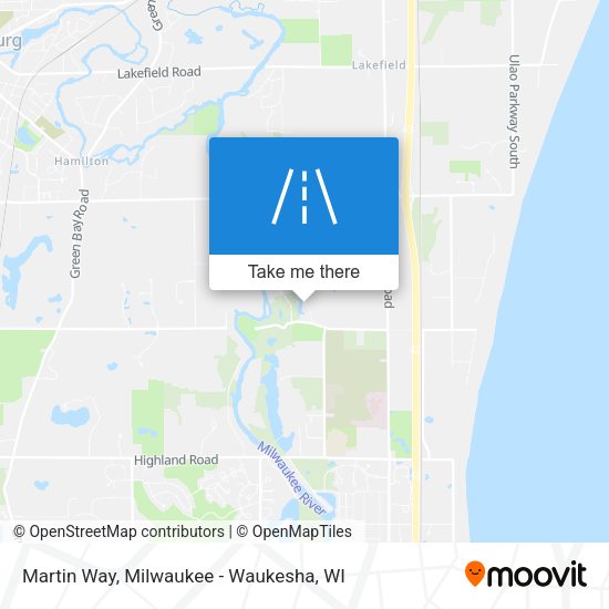 Martin Way map