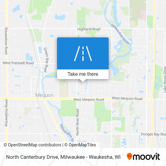 North Canterbury Drive map