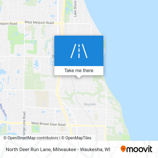 North Deer Run Lane map