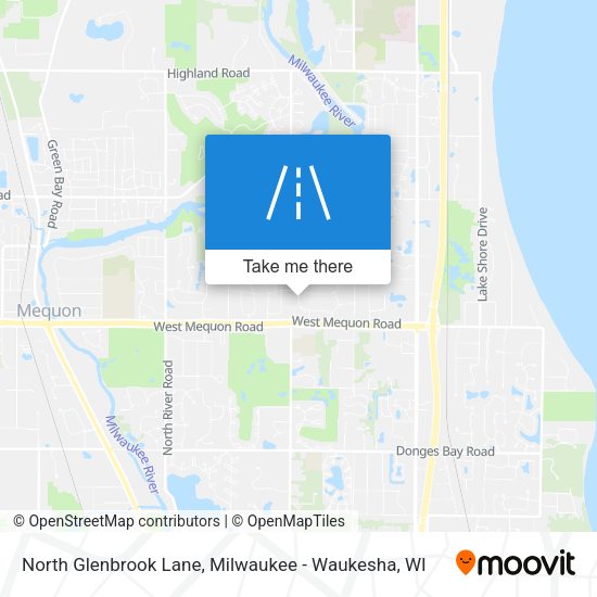 North Glenbrook Lane map