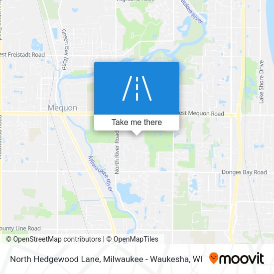 Mapa de North Hedgewood Lane
