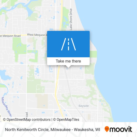 North Kenilworth Circle map