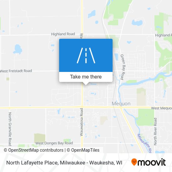 North Lafayette Place map