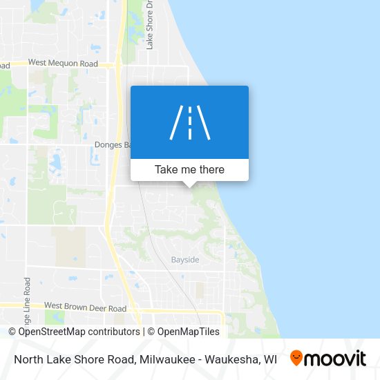 North Lake Shore Road map