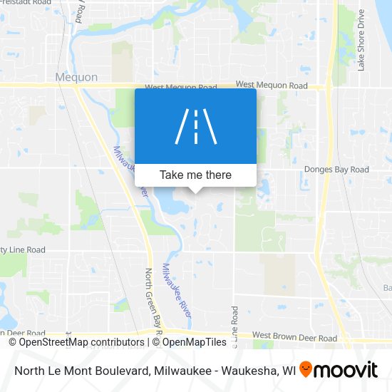 North Le Mont Boulevard map