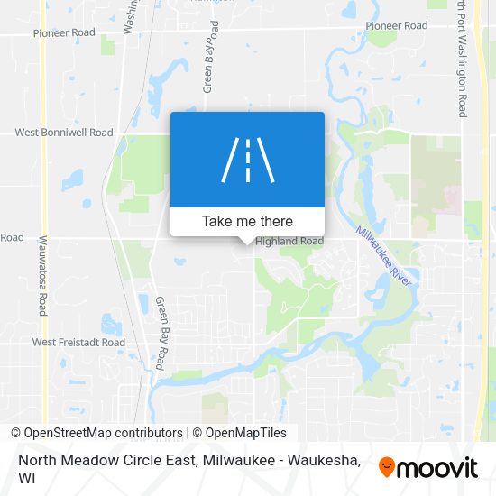 North Meadow Circle East map
