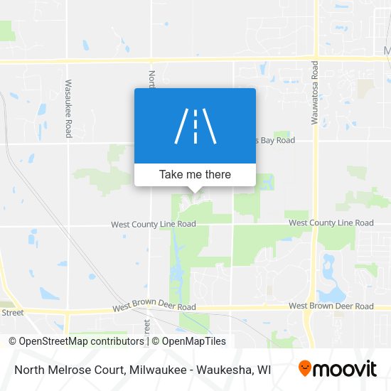 Mapa de North Melrose Court