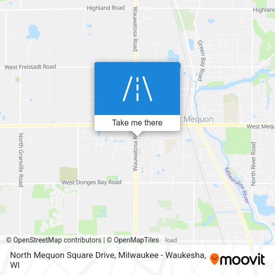 North Mequon Square Drive map