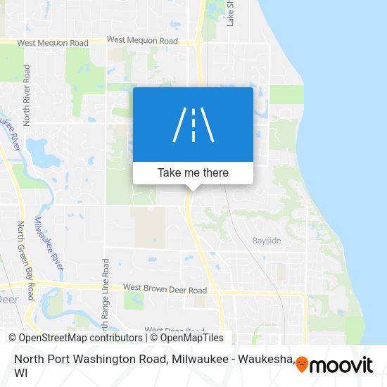 North Port Washington Road map