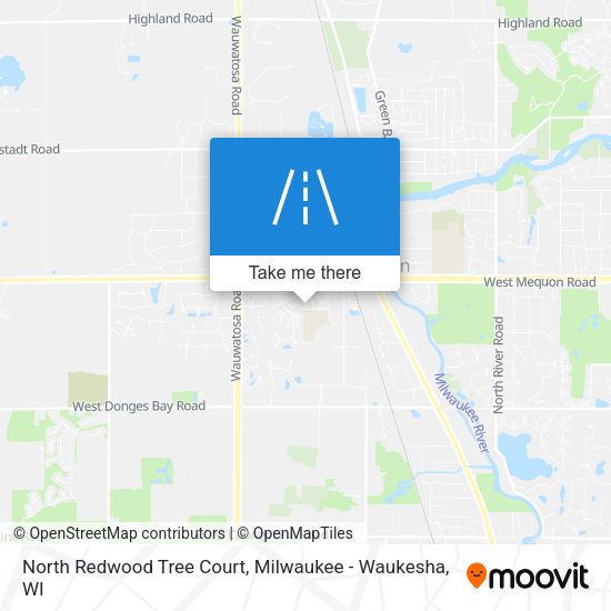 North Redwood Tree Court map