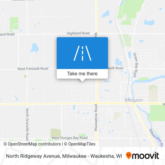 North Ridgeway Avenue map