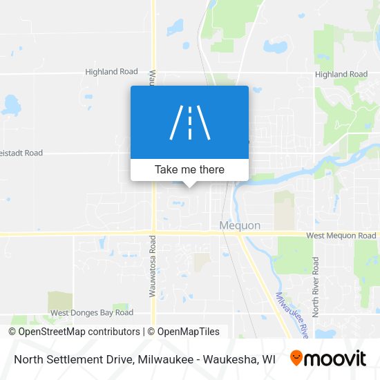 Mapa de North Settlement Drive