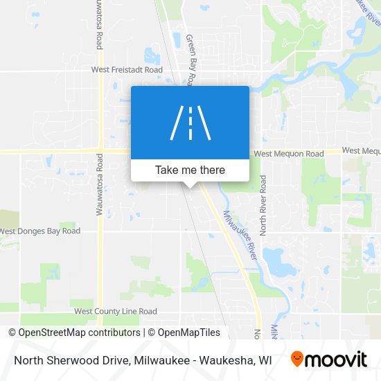 North Sherwood Drive map