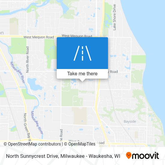 Mapa de North Sunnycrest Drive