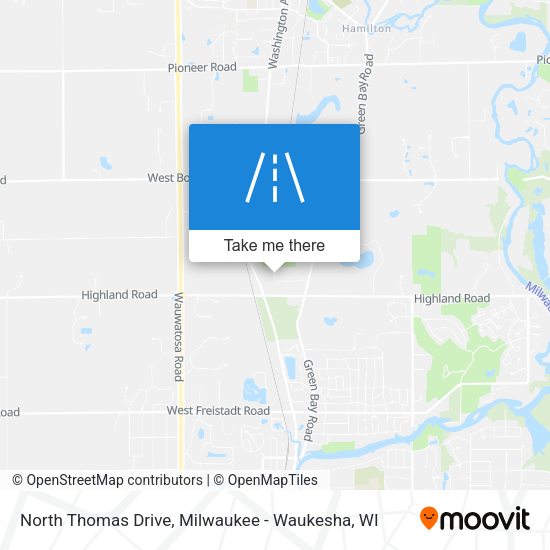 North Thomas Drive map
