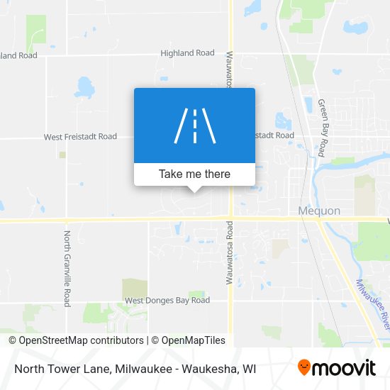 North Tower Lane map