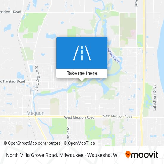 North Villa Grove Road map