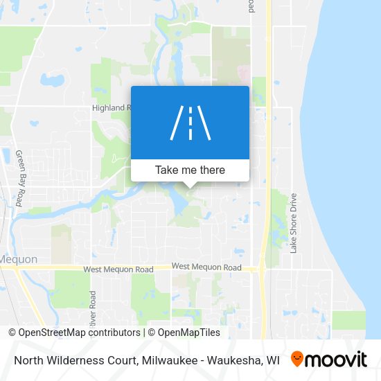 Mapa de North Wilderness Court