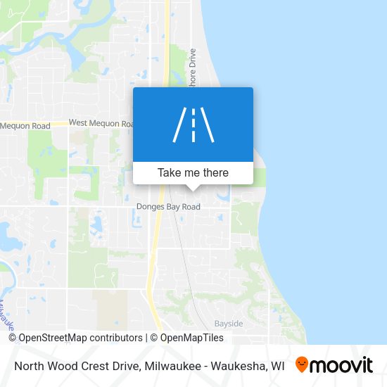 North Wood Crest Drive map