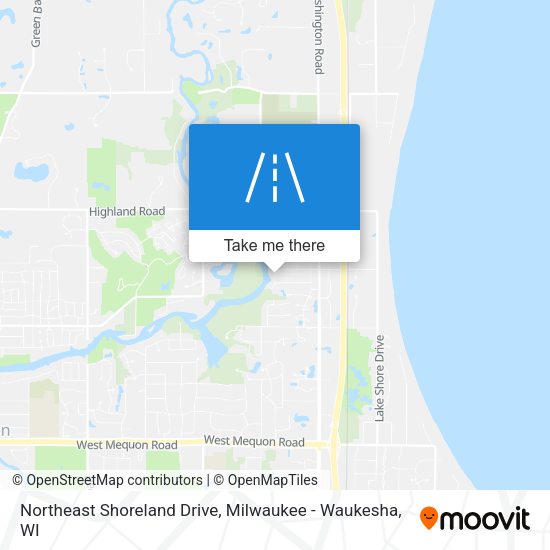 Mapa de Northeast Shoreland Drive