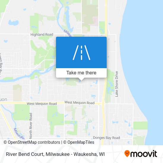 River Bend Court map