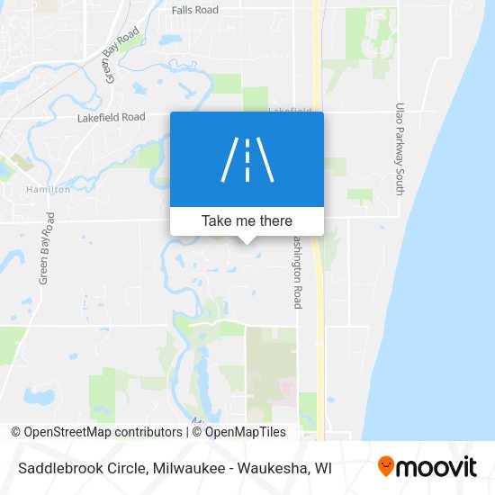 Saddlebrook Circle map