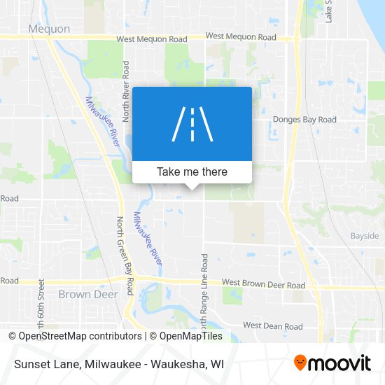 Mapa de Sunset Lane