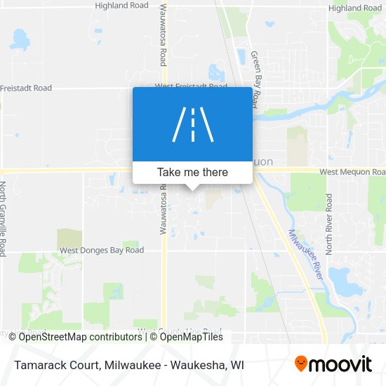 Mapa de Tamarack Court