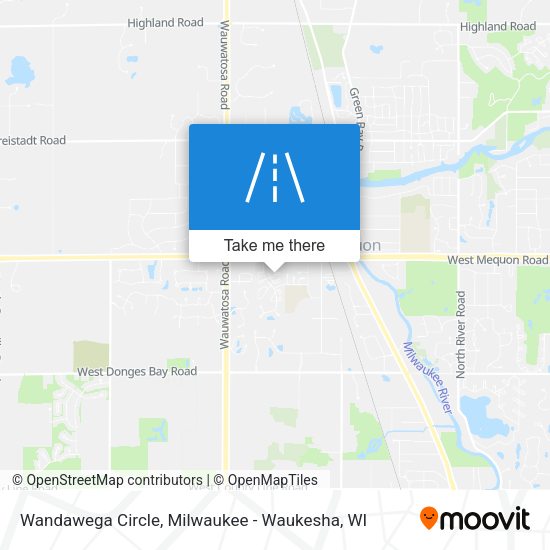 Mapa de Wandawega Circle