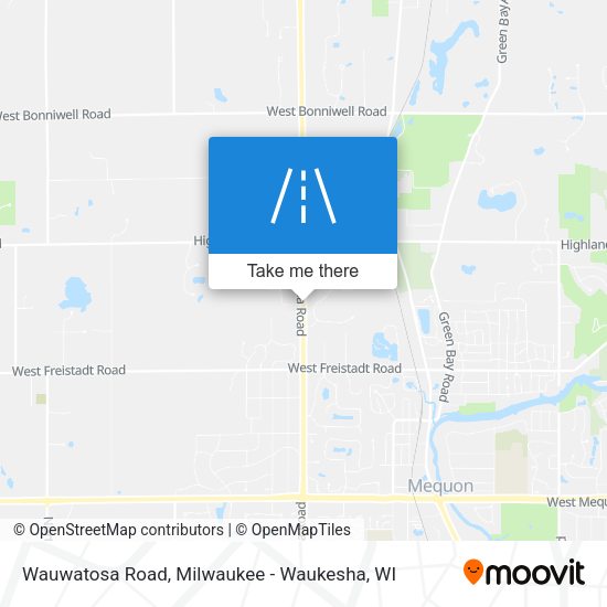 Wauwatosa Road map