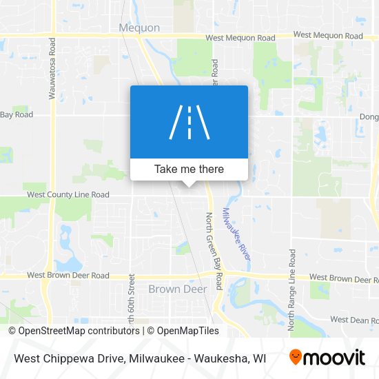 Mapa de West Chippewa Drive