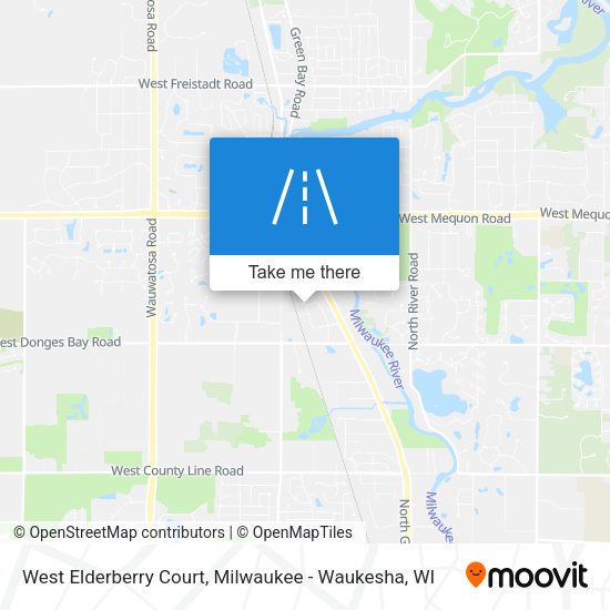 West Elderberry Court map