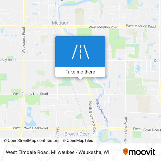 West Elmdale Road map