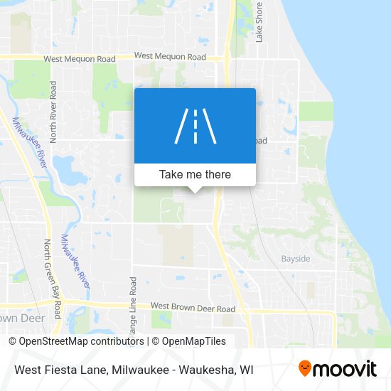 Mapa de West Fiesta Lane