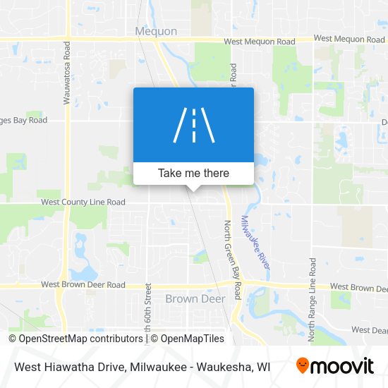 West Hiawatha Drive map
