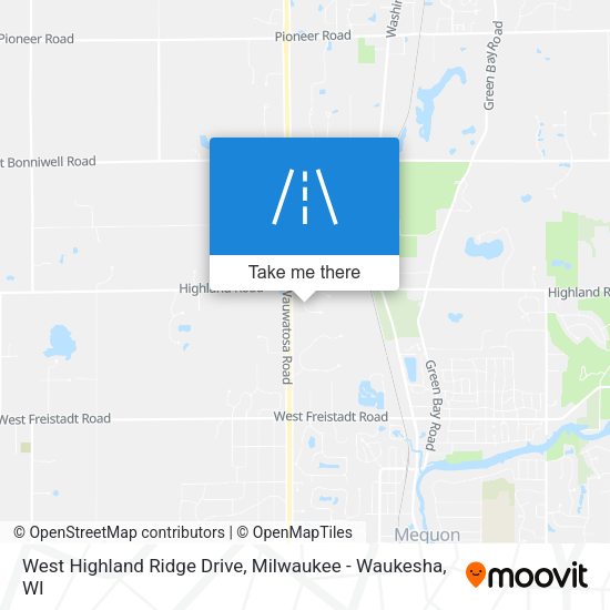 Mapa de West Highland Ridge Drive