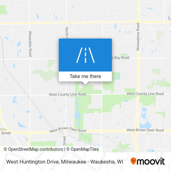 West Huntington Drive map