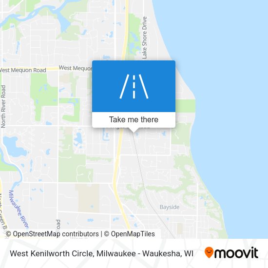 Mapa de West Kenilworth Circle