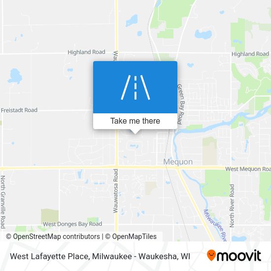 Mapa de West Lafayette Place