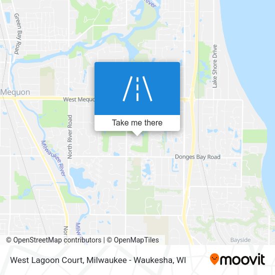 West Lagoon Court map